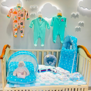 Fareto 27 in 1 New Born Baby Complete Items Premium Gift combo(0-3 Months)