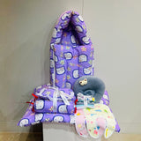 Fareto New Born Baby Semi Winter Hospital Essentials (61 in 1)(PURPLE KITTY)