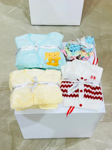 Fareto Premium Quality Baby Winter Essentials Pack of 72 New Combo (0-3 Months)