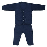 Fareto Baby front open winter suit thermal set (Pack of 3) Colours may vary