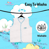 Fareto New Born Baby Super Soft Cotton Embroidery Jhabla | Vest (Pack of 6)(0-6 Months)