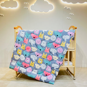 Fareto Baby & Kids Reversible Super Soft Blanket Comforter (Mouse Comforter) ( (Size:136CM*118CM))(0-8 Years)