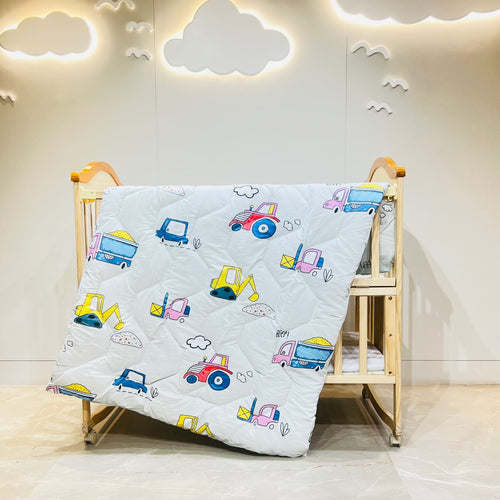 Fareto Baby & Kids Reversible Super Soft Blanket Comforter  (Size:136CM*118CM)(0-8 Years)(car_Comforter ) )