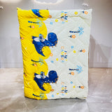 Fareto Baby & Kids Reversible Super Soft Blanket Comforter  (Size:136CM*118CM)(0-8 Years)(Yellow Dino_Comforter)