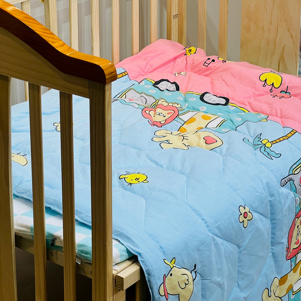 Fareto Baby & Kids Reversible Super Soft Blanket Comforter  (Size:136CM*118CM)(0-8 Years)(Coconut_Tree_Comforter )