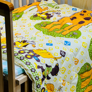 Fareto Baby & Kids Reversible Super Soft Blanket Comforter  (Size:136CM*118CM)(0-8 Years)(Sunflower_Ziraf_Comforter )