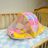 Fareto New Born Baby Premium Quality Mattress with Net & Sleeping Bag(0- 4Months)(Pink Ziraf)