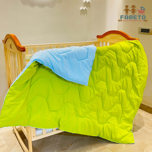 Fareto Baby Kids Super Soft Premium Quality Comforter 147*106 CM (0-8 Years)(Aqua Blue)