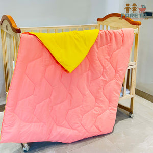 Fareto Baby Kids Super Soft Premium Quality Comforter 147*106 CM (0-8 Years)(Yellow Comforter))