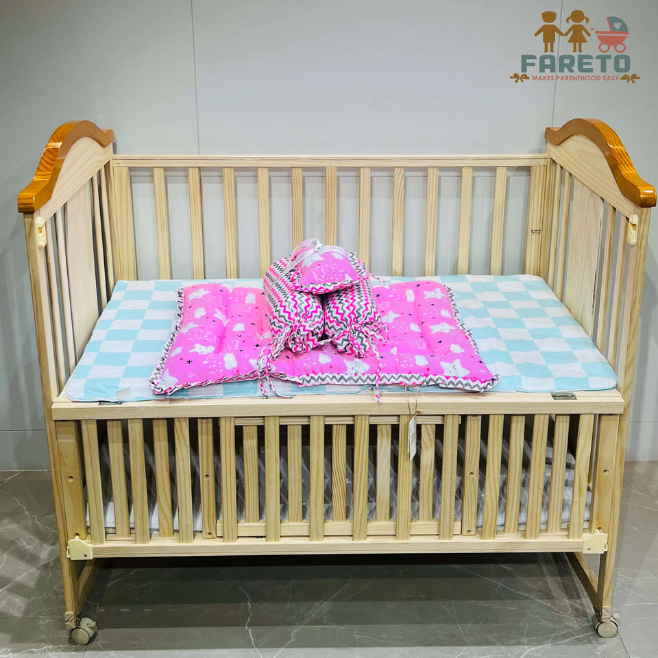 Fareto Complete Bedding Set essentials Combo For Baby (0-6 Months)