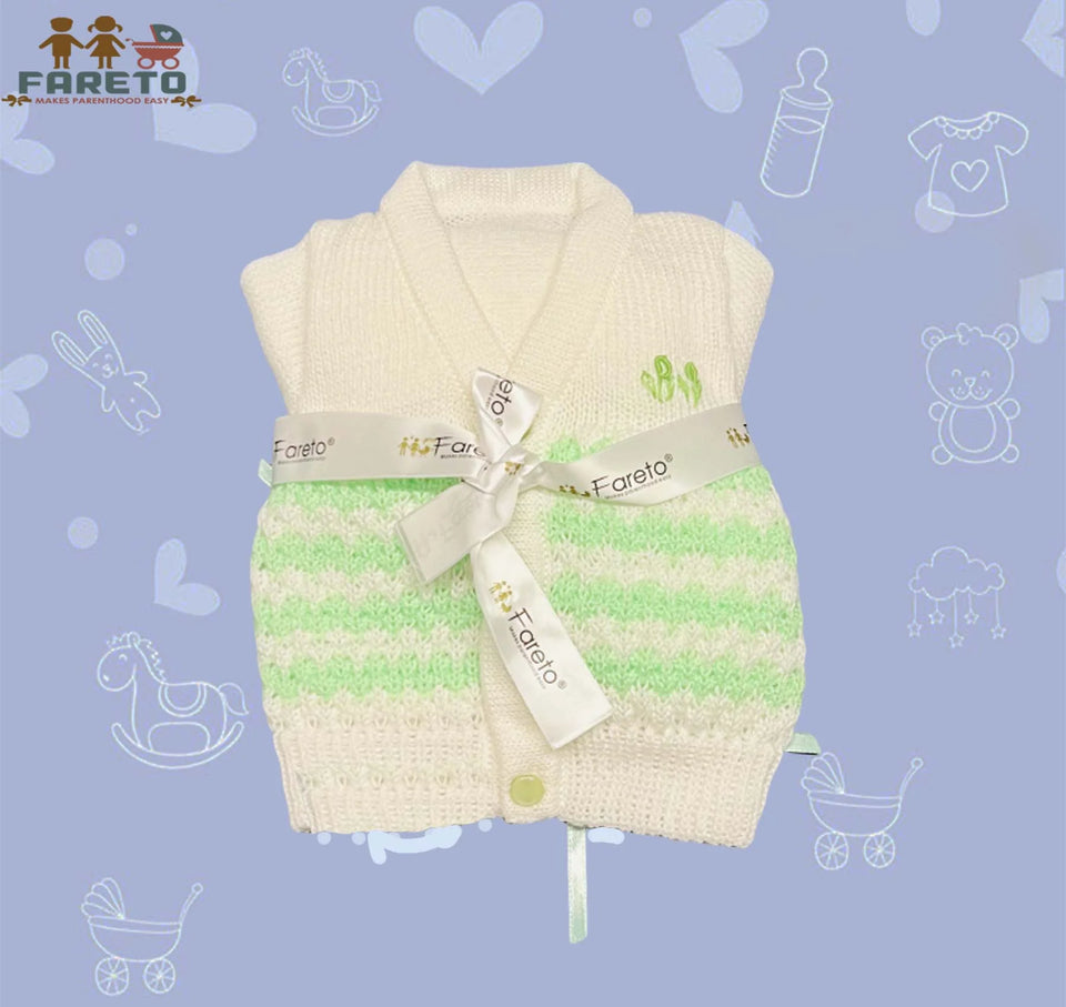 Fareto New Born Baby Sweater Set (pack of 4) Color As per the availability